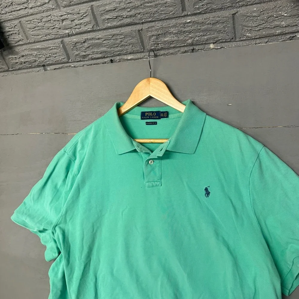Polo Ralph Lauren Classic Fit Polo Shirt Aqua Green XXLarge